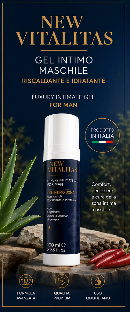 NEW VITALITAS - Gel intimo maschile riscaldante